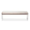 Hildon Modern And Contemporary Microsuede Fabric Upholstered Lux Bench With Paneled Acrylic Legs - Buff Beige - Baxton Studio 2 Hildon Modern And Contemporary Microsuede Fabric Upholstered Lux Bench With Paneled Acrylic Legs - Buff Beige - Baxton Studio -Baxton Studio GUEST 1c206c9b 0d22 4e6f a48b 5a243d01f2de