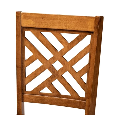 Caron Wood Dining Chair Set - Baxton Studio 5 Caron Wood Dining Chair Set - Baxton Studio - Image 3