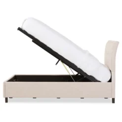 Queen Lea Modern And Contemporary Mix - Linen Storage Platform Bed - Baxton Studio -Baxton Studio GUEST 1cc3bffc 0af6 49cb 8411 d67dff09380a