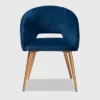 Vianne Velvet Upholstered Metal Dining Chair Navy Blue/Gold - Baxton Studio 1 Vianne Velvet Upholstered Metal Dining Chair Navy Blue/Gold - Baxton Studio -Baxton Studio GUEST 1cf4e13a 577f 487c a52e e6ed096835b8