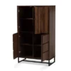 Neil Wood And Metal Storage Cabinet Brown/Black - Baxton Studio 2 Neil Wood And Metal Storage Cabinet Brown/Black - Baxton Studio -Baxton Studio GUEST 1d3866be 2c0e 4249 98c5 88cfd9dbf5af