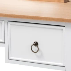 3 Drawer Sylvie Wood Vanity Table With Mirror White - Baxton Studio 12 3 Drawer Sylvie Wood Vanity Table With Mirror White - Baxton Studio -Baxton Studio GUEST 1e0fe506 0ff7 461d 83f1 59cb4df5ee80