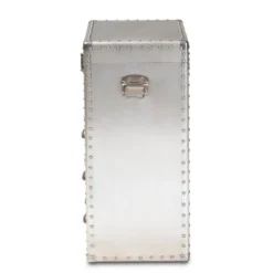 Serge Metal 3 Drawer Accent Storage Chest Silver - Baxton Studio -Baxton Studio GUEST 1ed3aca6 1e3d 4f57 97b5 e18f6265297d