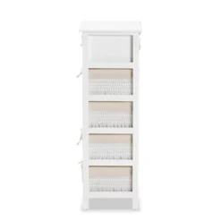 Madelia Wood 1 Drawer Storage Unit White - Baxton Studio -Baxton Studio GUEST 204efb4f 6afe 4fd0 a8b1 29e22568a7d8
