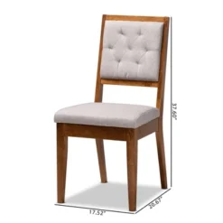 2pc Gideon Wood Dining Chair Set - Baxton Studio -Baxton Studio GUEST 20d4ed43 b476 4d3e bdd8 423ffa0681c8