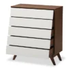 Hildon Mid-Century Modern Wood 5 Drawer Storage Chest Brown - Baxton Studio 1 Hildon Mid-Century Modern Wood 5 Drawer Storage Chest Brown - Baxton Studio -Baxton Studio GUEST 213d9975 ebe5 44c8 b71c 2dccec09dba0
