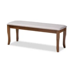 Cornelie Fabric Upholstered Wood Dining Bench - Baxton Studio 17 Cornelie Fabric Upholstered Wood Dining Bench - Baxton Studio -Baxton Studio GUEST 23f91829 a33f 4a81 880f 02367c52e03a