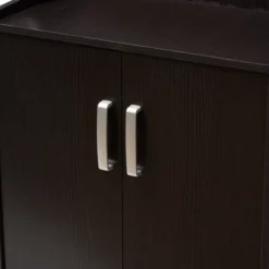 Verdell Modern And Contemporary Finished Shoe Cabinet Dark Brown - Baxton Studio 14 Verdell Modern And Contemporary Finished Shoe Cabinet Dark Brown - Baxton Studio -Baxton Studio GUEST 28e8fc9d 8c06 4fb8 ba10 71dff4692576