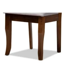 Set Of 4 Mael Fabric Upholstered Wood Dining Chairs Gray/Walnut - Baxton Studio 9 Set Of 4 Mael Fabric Upholstered Wood Dining Chairs Gray/Walnut - Baxton Studio -Baxton Studio GUEST 29a172ce 4a94 4add b117 23f65e713a9b