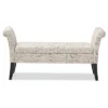 Avignon Script - Patterned French Laundry Fabric Storage Ottoman Bench - Baxton Studio -Baxton Studio GUEST 2a039bee 2e7a 42a2 a7bf 8b6a2d3c9055
