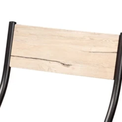 5pc Carmen Wood And Metal Dining Set Oak Brown/Dark Brown - Baxton Studio -Baxton Studio GUEST 2c0fe007 6446 474e a991 67a71c5a00d6