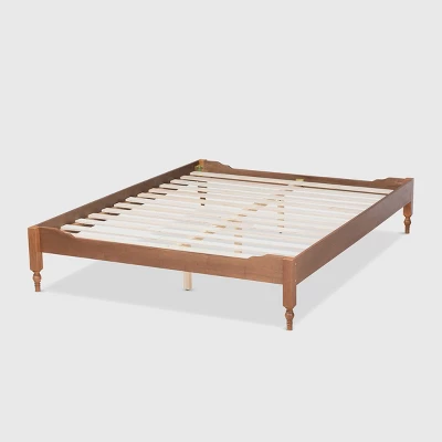 Laure French Bohemian Wood Platform Bed Frame - Baxton Studio 4 Laure French Bohemian Wood Platform Bed Frame - Baxton Studio - Image 2