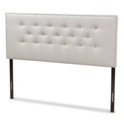 Windsor Modern And Contemporary Fabric Upholstered Headboard Beige - Baxton Studio -Baxton Studio GUEST 2d8c1390 b175 4cda 8291 c852a25f28a8