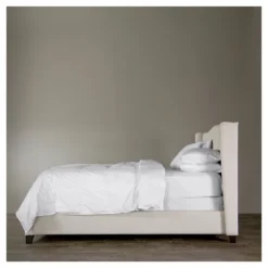 King Norwich Linen Modern Platform Bed Light Beige - Baxton Studio -Baxton Studio GUEST 30037121 a3ac 4625 90a8 c4ce528687e9