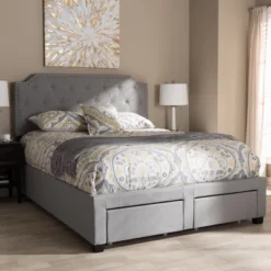 Aubrianne Modern And Contemporary Fabric Upholstered Storage Bed Gray - Baxton Studio 26 Aubrianne Modern And Contemporary Fabric Upholstered Storage Bed Gray - Baxton Studio -Baxton Studio GUEST 306fce24 7777 4183 9a3d ecc185f3758b