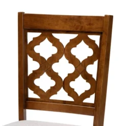 5pc Ramiro Wood Dining Set Gray/Walnut/Brown - Baxton Studio -Baxton Studio GUEST 30fda754 8c09 416f 9c78 b359434949d5