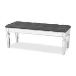 Hedia Fabric Upholstered And Wood Accent Bench - Baxton Studio 19 Hedia Fabric Upholstered And Wood Accent Bench - Baxton Studio -Baxton Studio GUEST 320aa6a8 d3ed 4ff7 87eb b6665f22a445