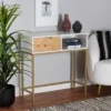 Giona Two-Tone Wood And Metal 1 Drawer Console Table White/Gold - Baxton Studio 1 Giona Two-Tone Wood And Metal 1 Drawer Console Table White/Gold - Baxton Studio -Baxton Studio GUEST 32670e4b 4241 4d7a 9f98 b08109cc54fb