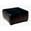 Full Leather Square Ottoman Footstool Black - Baxton Studio -Baxton Studio GUEST 3294bd96 4396 4dff 9351 f9d8b7a5c135