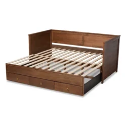Twin To King Thomas Expandable Daybed With Storage Drawers - Baxton Studio -Baxton Studio GUEST 32cf7430 cbf6 40e7 b476 2c80548b6585