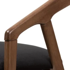 Set Of 2 Wendy Midcentury Modern Velvet And Walnut Wood Finishing Dining Chairs Dark Gray/ Brown - Baxton Studio -Baxton Studio GUEST 32f87d51 c069 4ac3 8427 202e3b57ab44