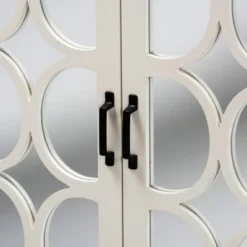 Garcelle Wood And Mirrored Glass 2 Door Sideboard White - Baxton Studio 15 Garcelle Wood And Mirrored Glass 2 Door Sideboard White - Baxton Studio -Baxton Studio GUEST 3368ac9e 61b2 4cfe ac85 8fe173d99200