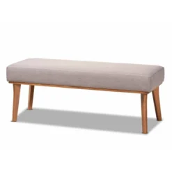 4pc Odessa Mid-Century Modern Fabric Upholstered Wood Dining Nook Set Walnut/Brown - Baxton Studio -Baxton Studio GUEST 3377fdea 3050 4e38 8ed8 d2162cc7e9a2