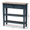 Dauphine Spruce Finished Wood Accent Console Table Blue - Baxton Studio -Baxton Studio GUEST 3451833c a302 4f5a 8bba 42159ec540c9