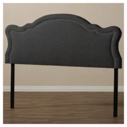 Queen Avery Modern And Contemporary Fabric Headboard Dark Gray - Baxton Studio -Baxton Studio GUEST 358de3a6 0134 4e92 87b9 aba7dc3d2006