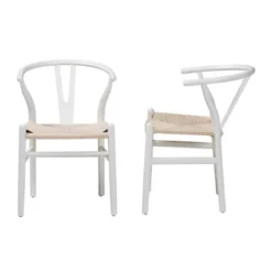 2pc Paxton Wood Dining Chair Set - Baxton Studio -Baxton Studio GUEST 35d5779b a816 4612 a90a e91aadcb0ee1