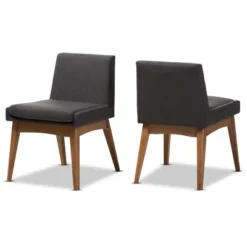 Set Of 2 Nexus Mid Century Modern Walnut Wood Fabric Upholstered Dining Side Chair - Baxton Studio 16 Set Of 2 Nexus Mid Century Modern Walnut Wood Fabric Upholstered Dining Side Chair - Baxton Studio -Baxton Studio GUEST 363c4187 afb9 4259 b444 9130a4800cde
