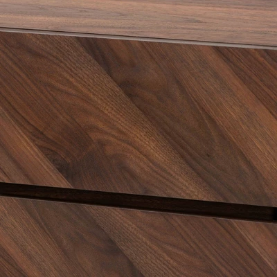 Hartman Wood Shoe Cabinet Walnut Brown - Baxton Studio 12 Hartman Wood Shoe Cabinet Walnut Brown - Baxton Studio - Image 10