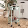 Newell Metal 2 Tier Kitchen Cart Mint Green/Black - Baxton Studio -Baxton Studio GUEST 371eb638 bff2 4a3d 8fcf 269047ef65f6
