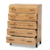 Maison Wood 5 Drawer Storage Chest Oak Brown - Baxton Studio -Baxton Studio GUEST 382df9ba dab8 45cb 8c5a 63be1e236d39