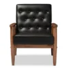 Sorrento Mid - Century Retro Modern Faux Leather Upholstered Wooden Lounge Chair - Baxton Studio -Baxton Studio GUEST 38328e44 0d10 4a25 b767 45133b3f6d32