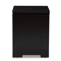 Bienna Modern And Contemporary Finished 1 Drawer Nightstand Dark Brown - Baxton Studio -Baxton Studio GUEST 38544eea aed9 4111 95ca 487c31067f2c