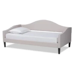 Twin Milligan Upholstered And Wood Daybed - Baxton Studio -Baxton Studio GUEST 39a5cc62 6d65 42c5 859c cc549b621006