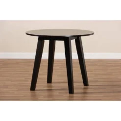 35" Ela Wide Round Wood Dining Table - Baxton Studio -Baxton Studio GUEST 3a20be65 97a1 4391 bdb9 c74679b03f7b