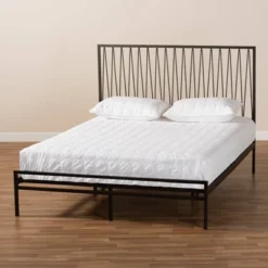 Jeanette Metal Platform Bed Black - Baxton Studio 15 Jeanette Metal Platform Bed Black - Baxton Studio -Baxton Studio GUEST 3c5d1d10 e0f2 4800 80ab 9ab42c7ed9ee