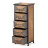 Laurel Wood 5 Drawer Cabinet Gray/Brown - Baxton Studio 2 Laurel Wood 5 Drawer Cabinet Gray/Brown - Baxton Studio -Baxton Studio GUEST 3c96b9c8 fe6b 48be a937 092f6990c6fe