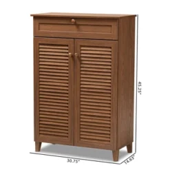 Shelf Wood Shoe Storage Cabinet With Drawer Coolidge Brown - Baxton Studio 19 Shelf Wood Shoe Storage Cabinet With Drawer Coolidge Brown - Baxton Studio -Baxton Studio GUEST 3d7905af 1462 466a 87bb 7aff0aeb5de6