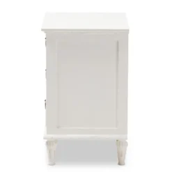 Venezia French - Inspired Rustic Washed Wood 3 - Drawer Nightstand - White - Baxton Studio 12 Venezia French - Inspired Rustic Washed Wood 3 - Drawer Nightstand - White - Baxton Studio -Baxton Studio GUEST 3df4c135 5d9d 4c34 8ec8 35131eae6e84