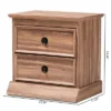 Ryker Oak Finished 2 Drawer Wood Nightstand Brown - Baxton Studio -Baxton Studio GUEST 3e05abbe 2ef0 43c0 a7df 6fe157394025