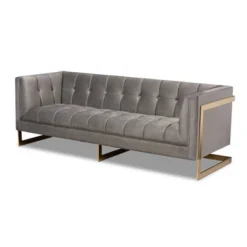 Ambra Velvet Sofa - Baxton Studio -Baxton Studio GUEST 3e793d1f 7baf 4226 b624 57d3af7fb4ea