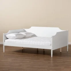 Full Alya Traditional Wood Daybed White - Baxton Studio -Baxton Studio GUEST 3f2b681c 7409 4533 8362 6c65c686a627