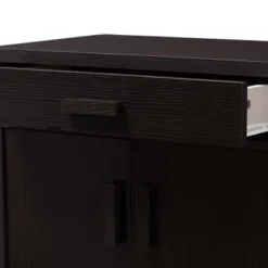Bienna Modern And Contemporary Finished Shoe Cabinet Dark Brown - Baxton Studio -Baxton Studio GUEST 403ac8e2 9557 4e1d ab3a 12b1c1808b64