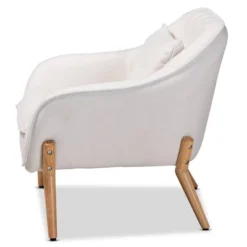 Valentina Velvet Natural Wood Armchair - Baxton Studio -Baxton Studio GUEST 413b1399 7950 4f7d 8e8e 63f0395a91d7