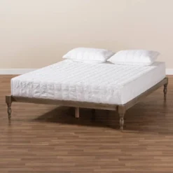 Iseline Wood Platform Bed Frame - Baxton Studio -Baxton Studio GUEST 4214abda 362f 414f 8bb3 d720ea4ff2a4