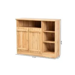 2 Door Eren Farmhouse Wood Dining Room Sideboard Buffet - Baxton Studio -Baxton Studio GUEST 42374d6a 27b9 4d90 8c67 5c8e04abb7e6