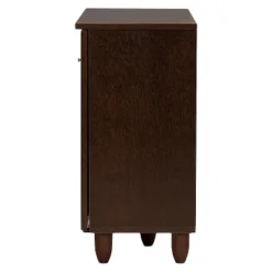 Winda Modern And Contemporary 3-Door Wooden Entryway Shoes Storage Cabinet - Dark Brown - Baxton Studio -Baxton Studio GUEST 42673472 e317 4104 bea3 34d03f8965d8
